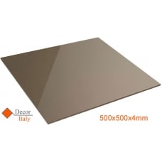 Lastra Metacrilato Estruso  500x500x4mm Bronzo